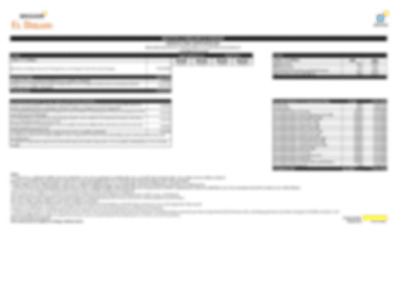 Prestige Finsbury Park price sheet